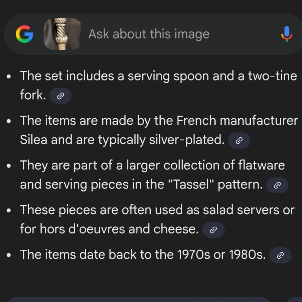 Vintage Hors D'oeuvres Set